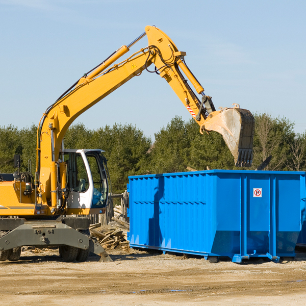 how many times can i have a residential dumpster rental emptied in Marvell